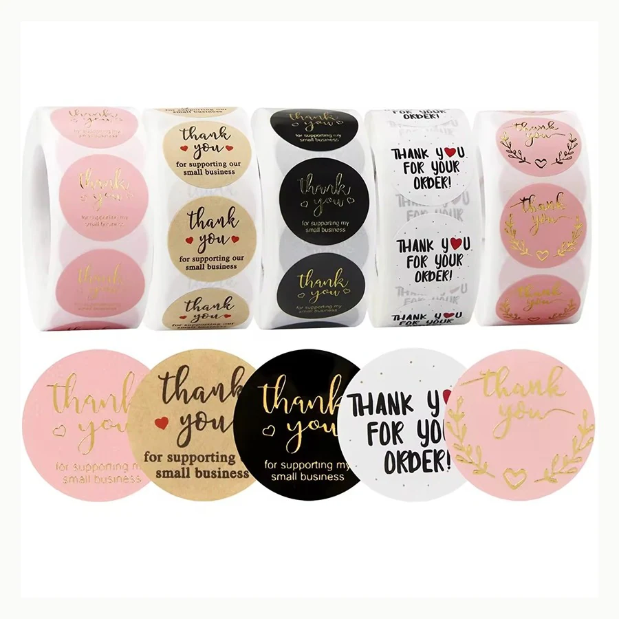 Thank You Seals custom sticker example