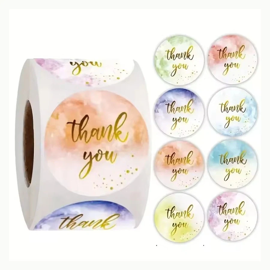 Gold Foil Logo Stickers custom sticker example
