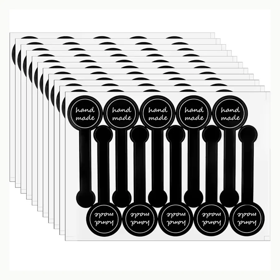Kraft Thank You Labels custom sticker example