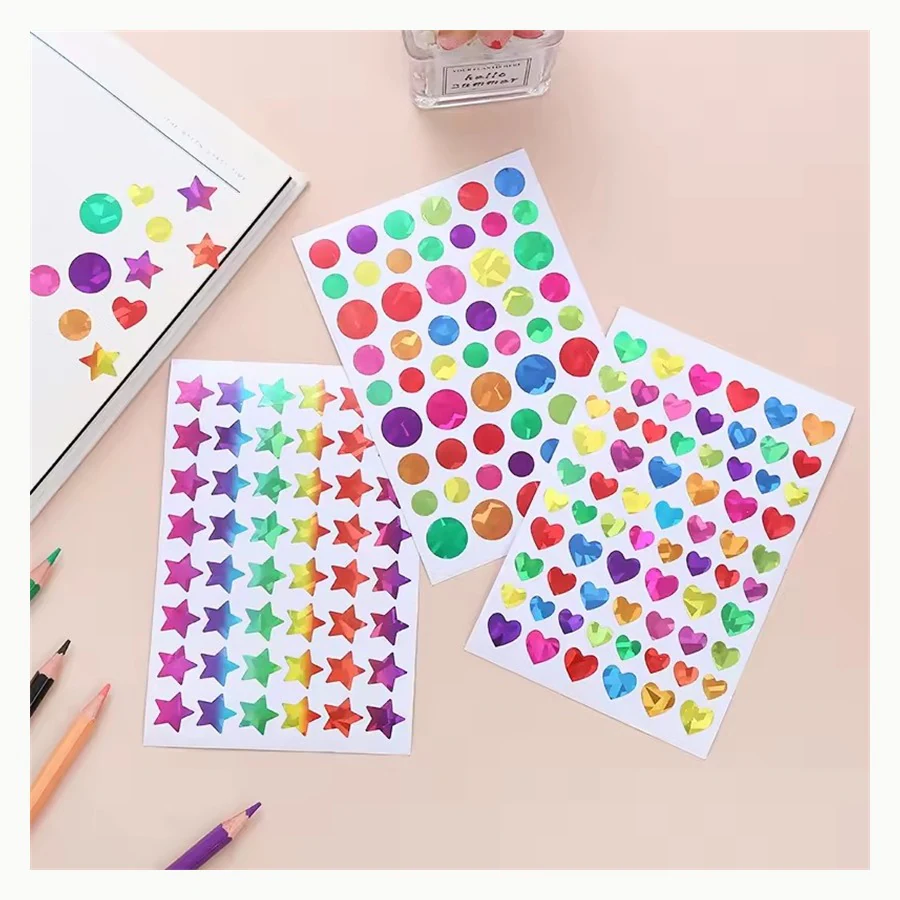 Alphabet Dot Labels custom sticker example