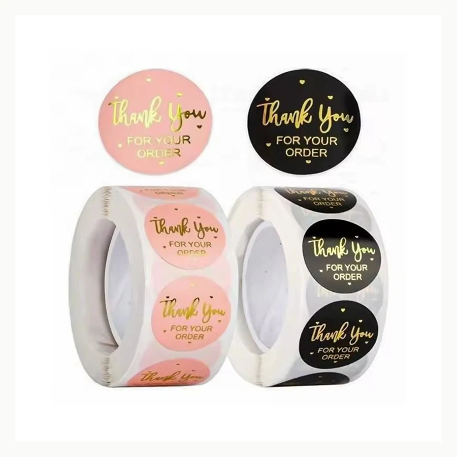 Clothing Round Labels custom sticker example