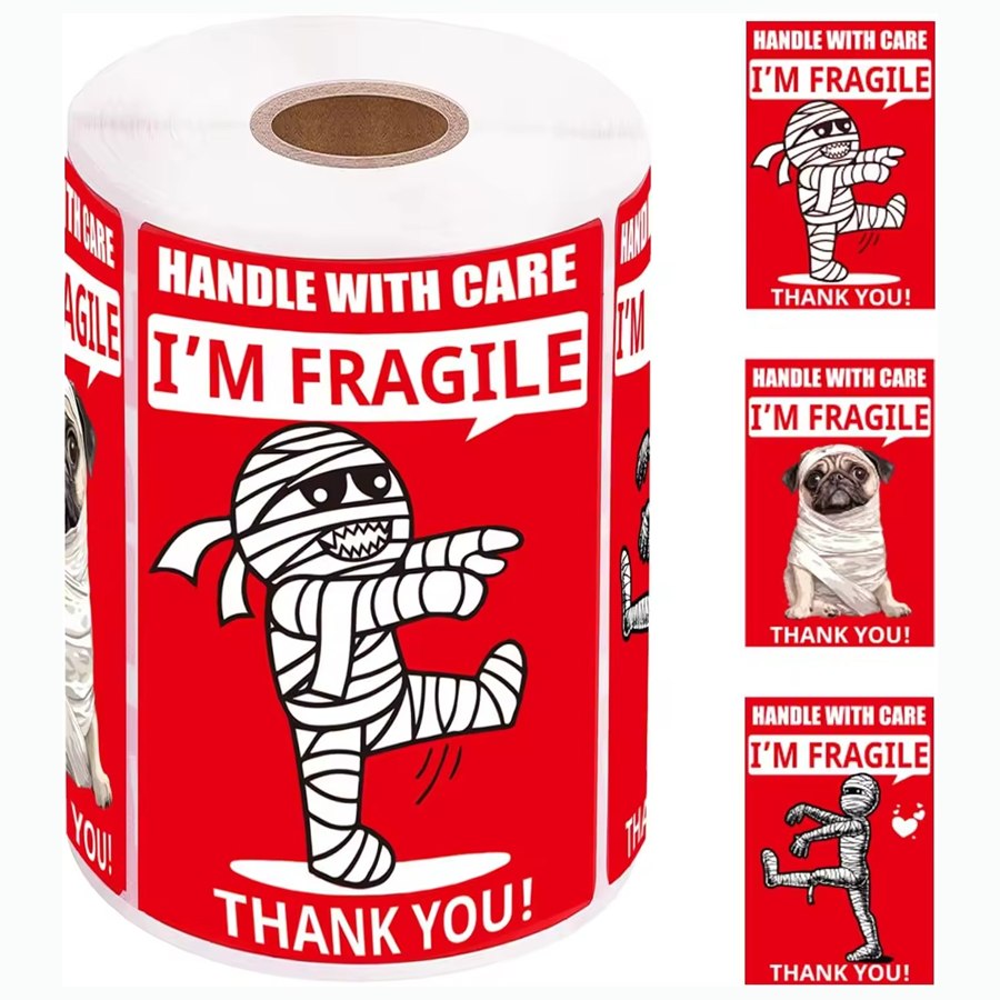 Rectangle Sticker Labels example