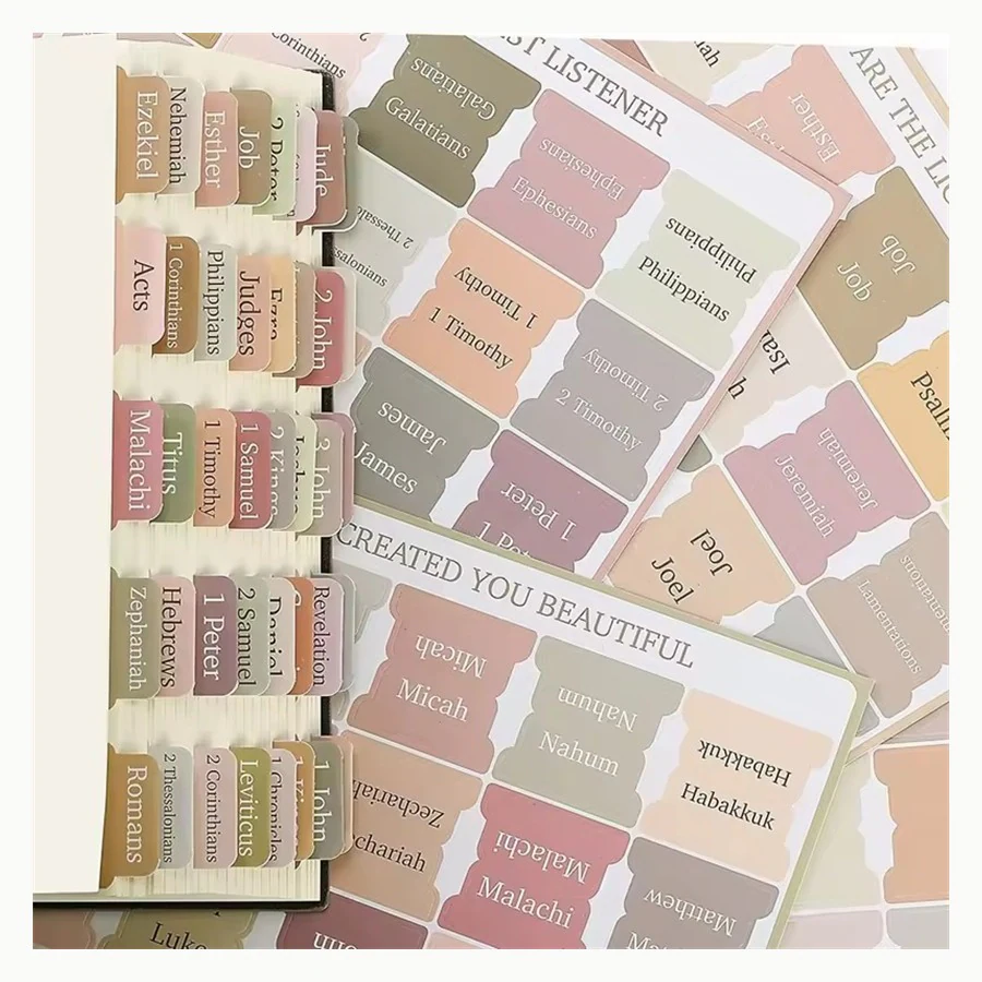 Notebook Labels custom sticker example