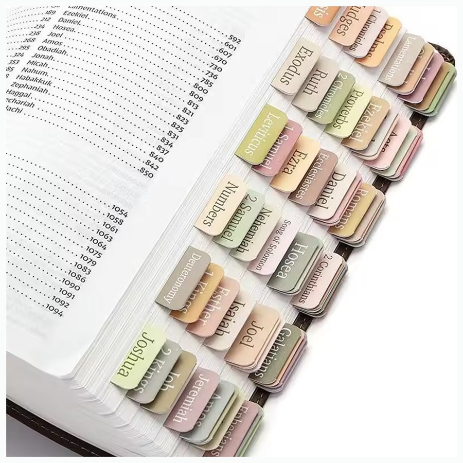 Bible Tab Stickers example