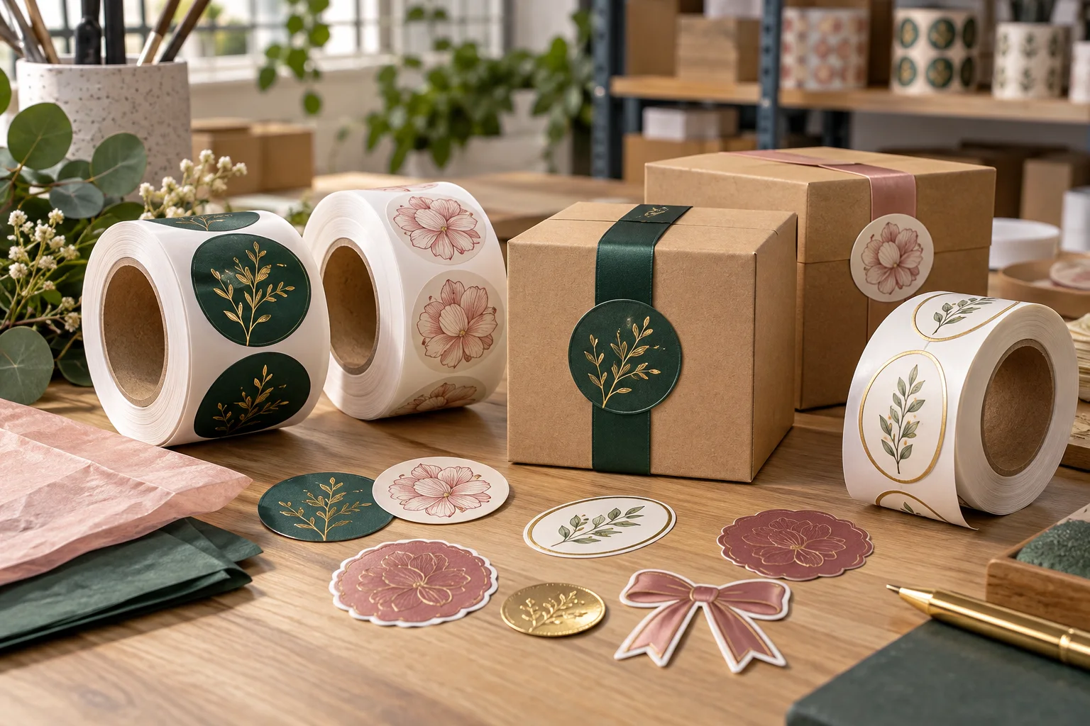 Custom Gift Stickers product examples for B2B buyers