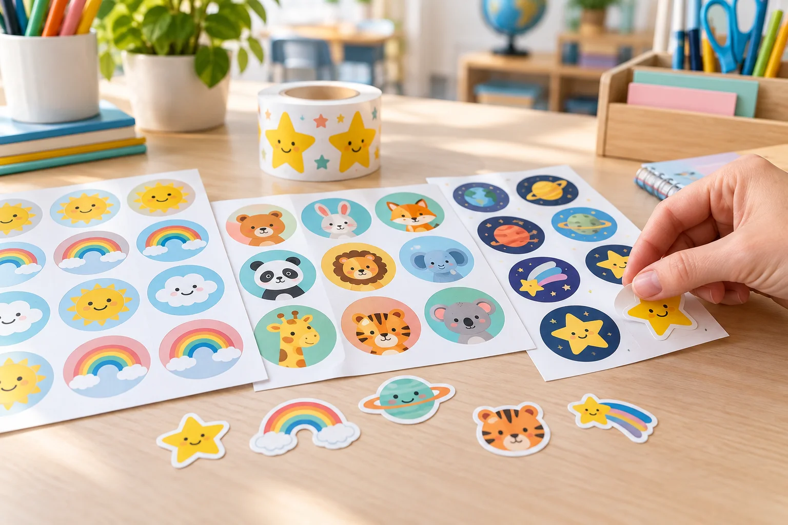 Custom Kids Stickers product examples for B2B buyers